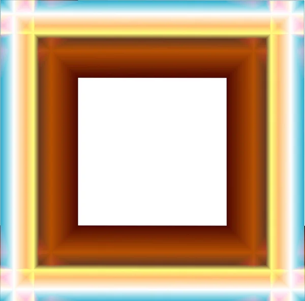 Square frame with trim — Stock Photo, Image