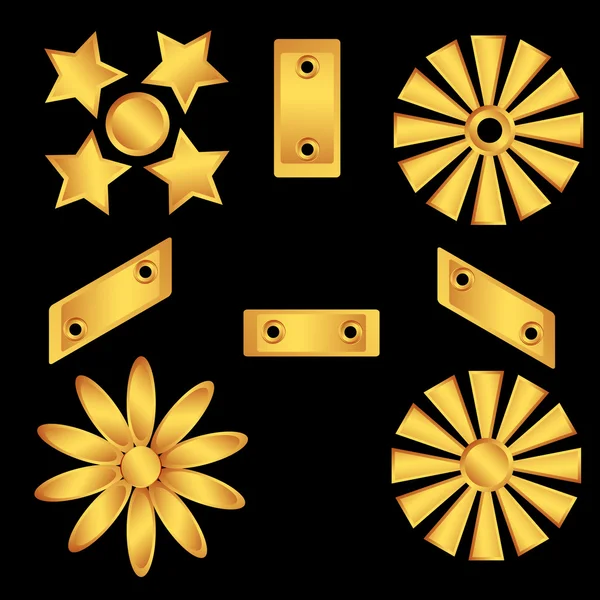 A set of decorative elements — Stock Vector