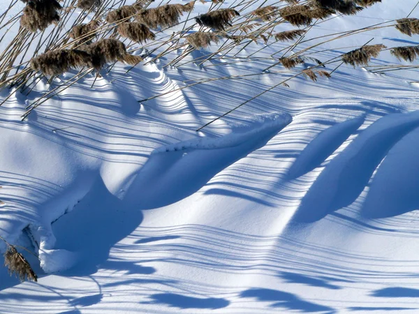 Gestreifter Schnee 2 — Stockfoto