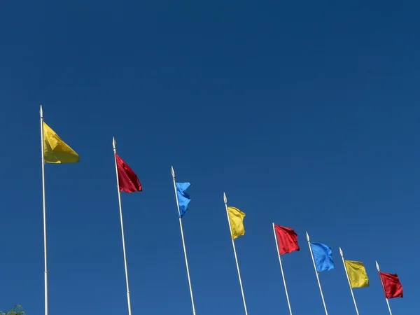 Színes zászlók — Stock Fotó