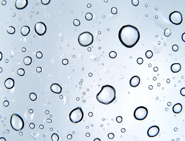 Gotas de lluvia sobre el plástico — Foto de Stock