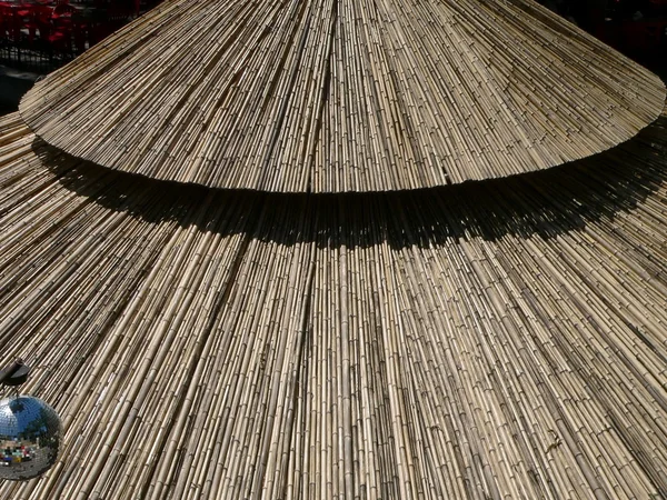 Στέγη μπαμπού — Φωτογραφία Αρχείου