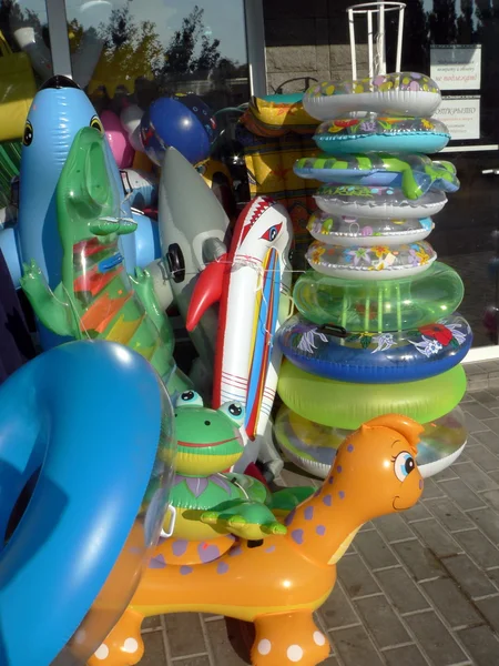 Plastic sea air-toys — Stock Photo, Image