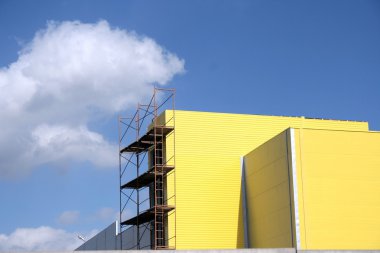 Yellow building clipart