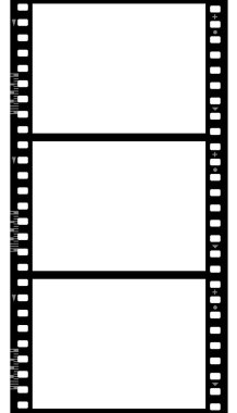 Frames of photographic film ( seamless) clipart