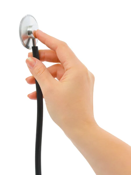 Stetoskop i hand — Stockfoto
