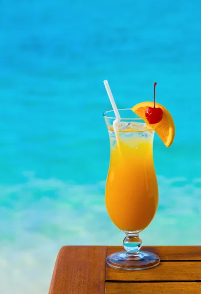 Orange cocktail on table — Stock Photo, Image