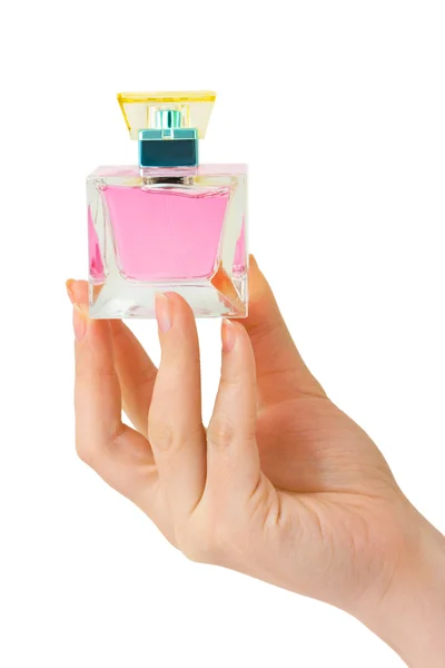 Ruka s parfémy — Stock fotografie