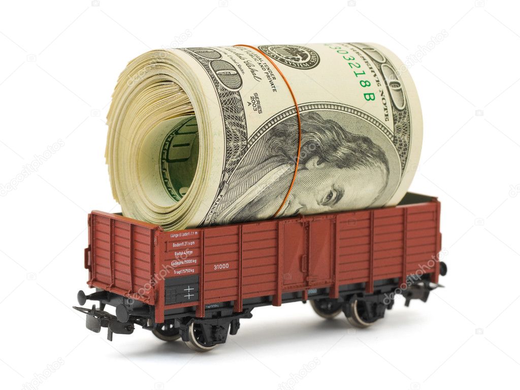 Train with money