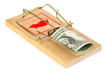 Mousetrap and money clipart