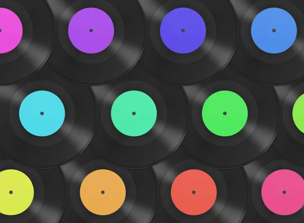 Gramophone disks background — Stock Photo, Image