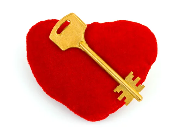 Серце і ключ — стокове фото