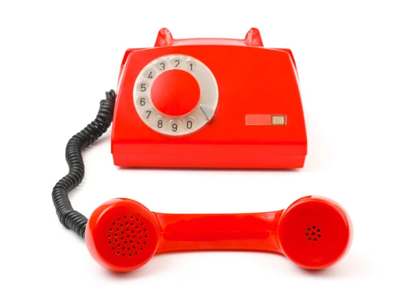 Telefon és telefonkagyló — Stock Fotó