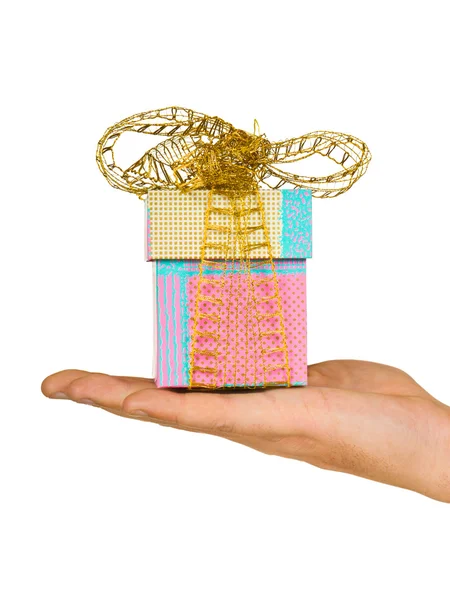 Hand and gift — Stock Photo, Image
