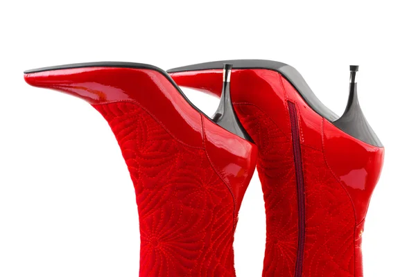 Stivali donna rosso — Foto Stock