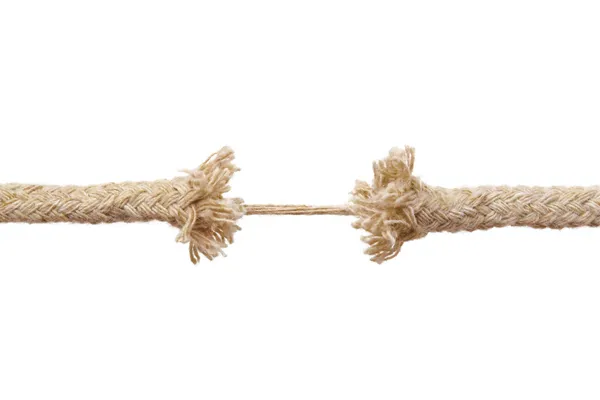 Breaking rope — Stock Photo, Image