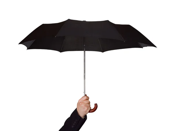 Ruka s deštníkem — Stock fotografie
