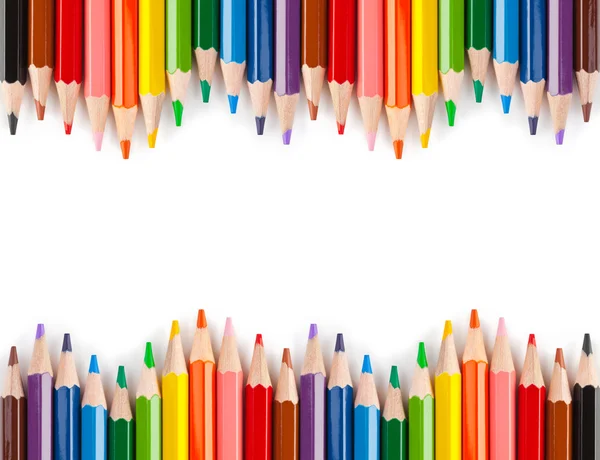 Різнокольорові олівці — стокове фото