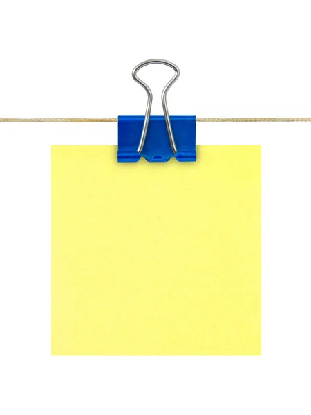 Yellow post-it note paper — Stock Photo, Image