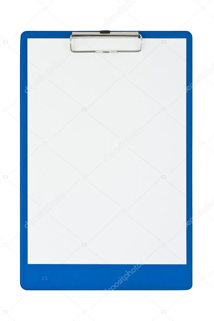 Clipboard and paper