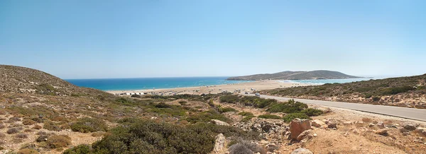 Prassonissi Beach panorama — Stock Photo, Image