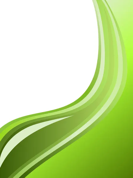 Зеленый волнистый фон — стоковый вектор