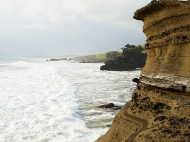 Tanah Lot cliffs clipart