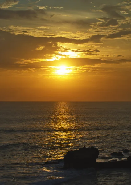 Zachód słońca na Oceanie Bali — Zdjęcie stockowe