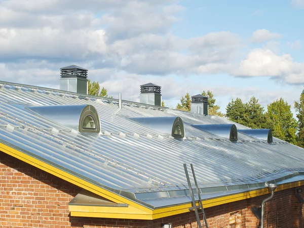 강철 투 수 지붕 — 스톡 사진