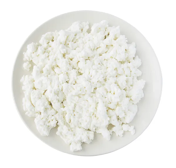 Plate with curds — Stock Photo, Image