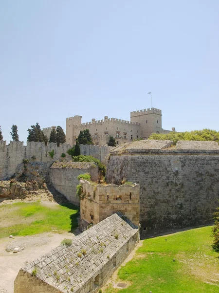 Rhodes old town walls — Stock Photo, Image