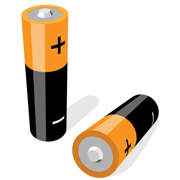 Baterie velikosti AA — Stockový vektor