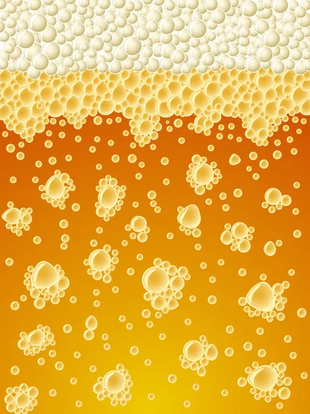 Fond vecteur de bière mousseuse — Image vectorielle