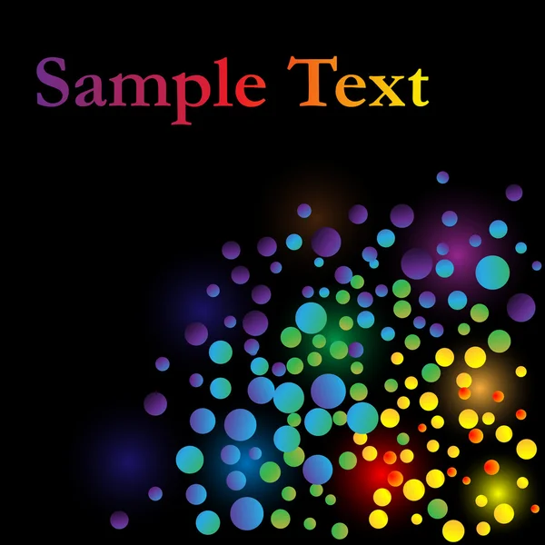 Fond vectoriel lumières de couleur — Image vectorielle