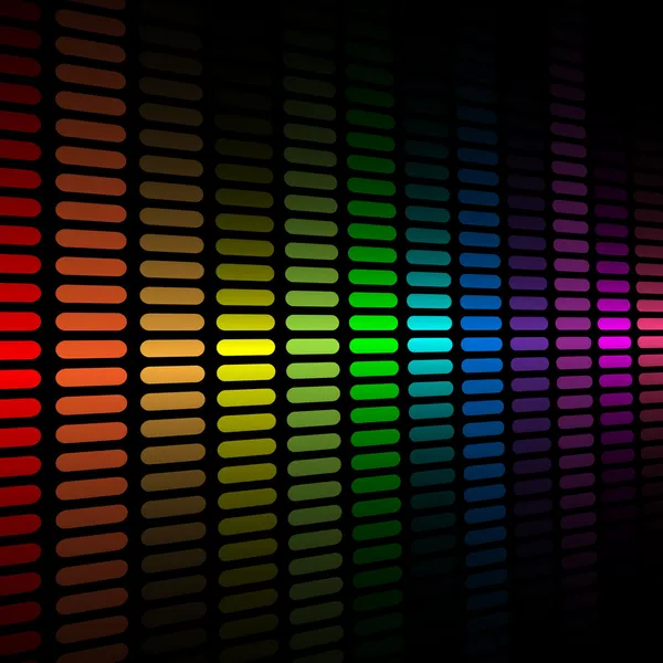 抽象彩色频谱均衡器 — 图库矢量图片