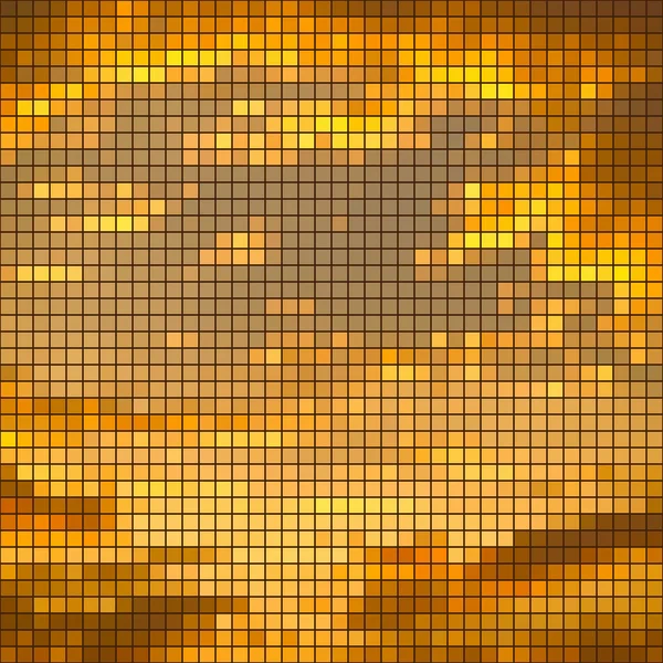 Abstrait fond de mosaïque dorée — Image vectorielle