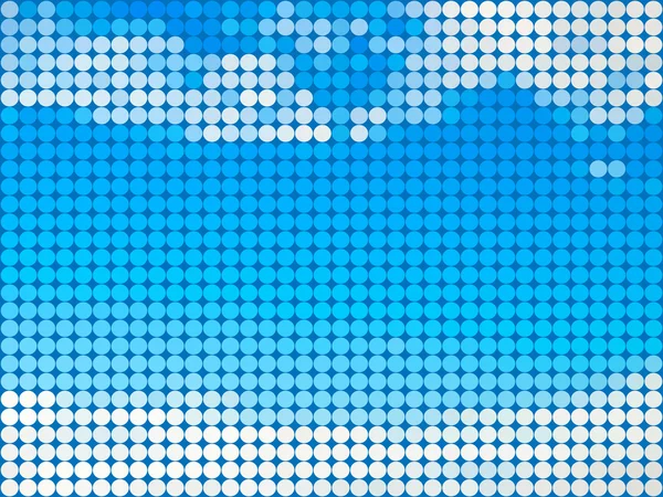Abstrakte Himmel runde Fliese Hintergrund — Stockvektor