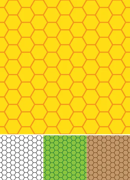 Cellules d'abeilles — Image vectorielle