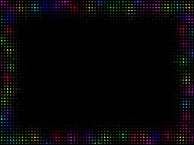 Multicolor mosaic frame clipart