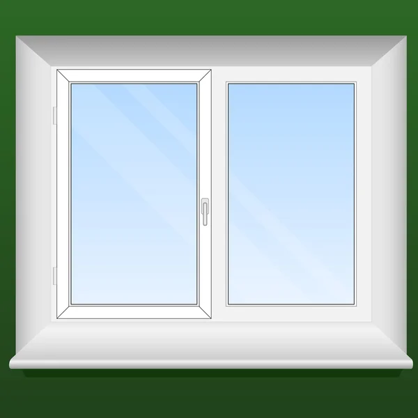 Nuova finestra in pvc — Vettoriale Stock