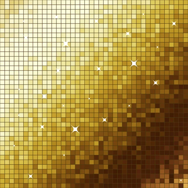 Golden mosaic — Stock Vector