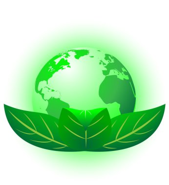 Green planet clipart