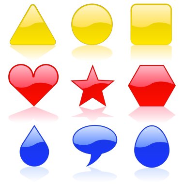 Color shapes clipart