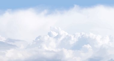 Vector cloudscape clipart