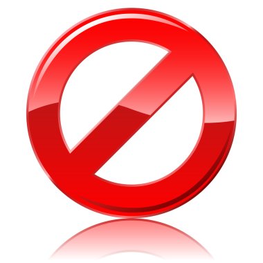 Restrictive sign clipart