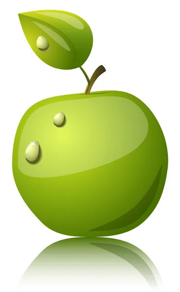 Ícone de maçã verde — Vetor de Stock