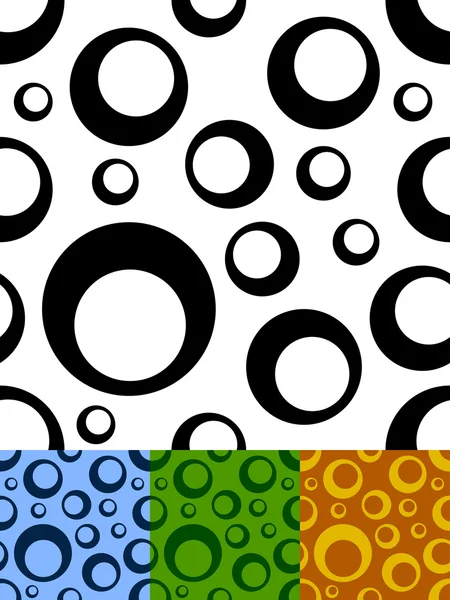 Patrón de círculos sin costura — Vector de stock