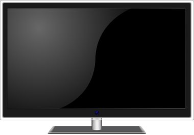 New widescreen TV clipart