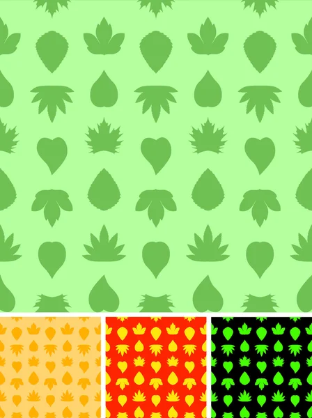 Seamless leaves pattern. — Stock Vector