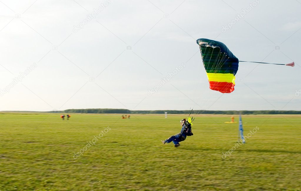 Landing of the sportsman